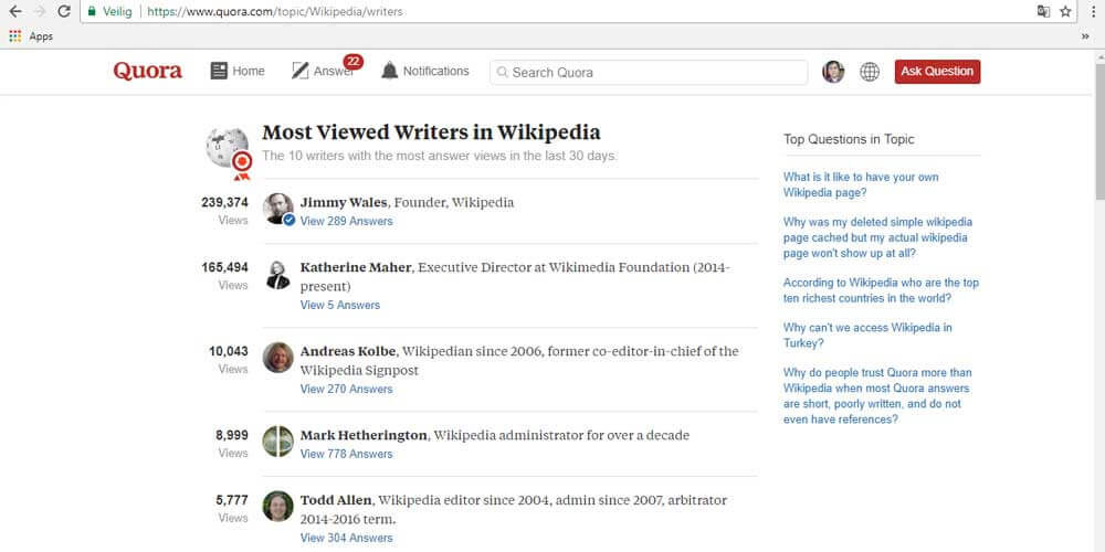 most viewed quora writers