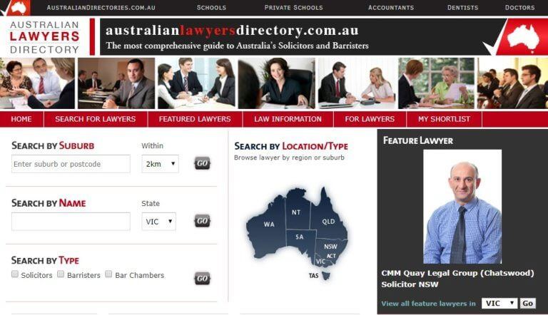 Australian law firms directory